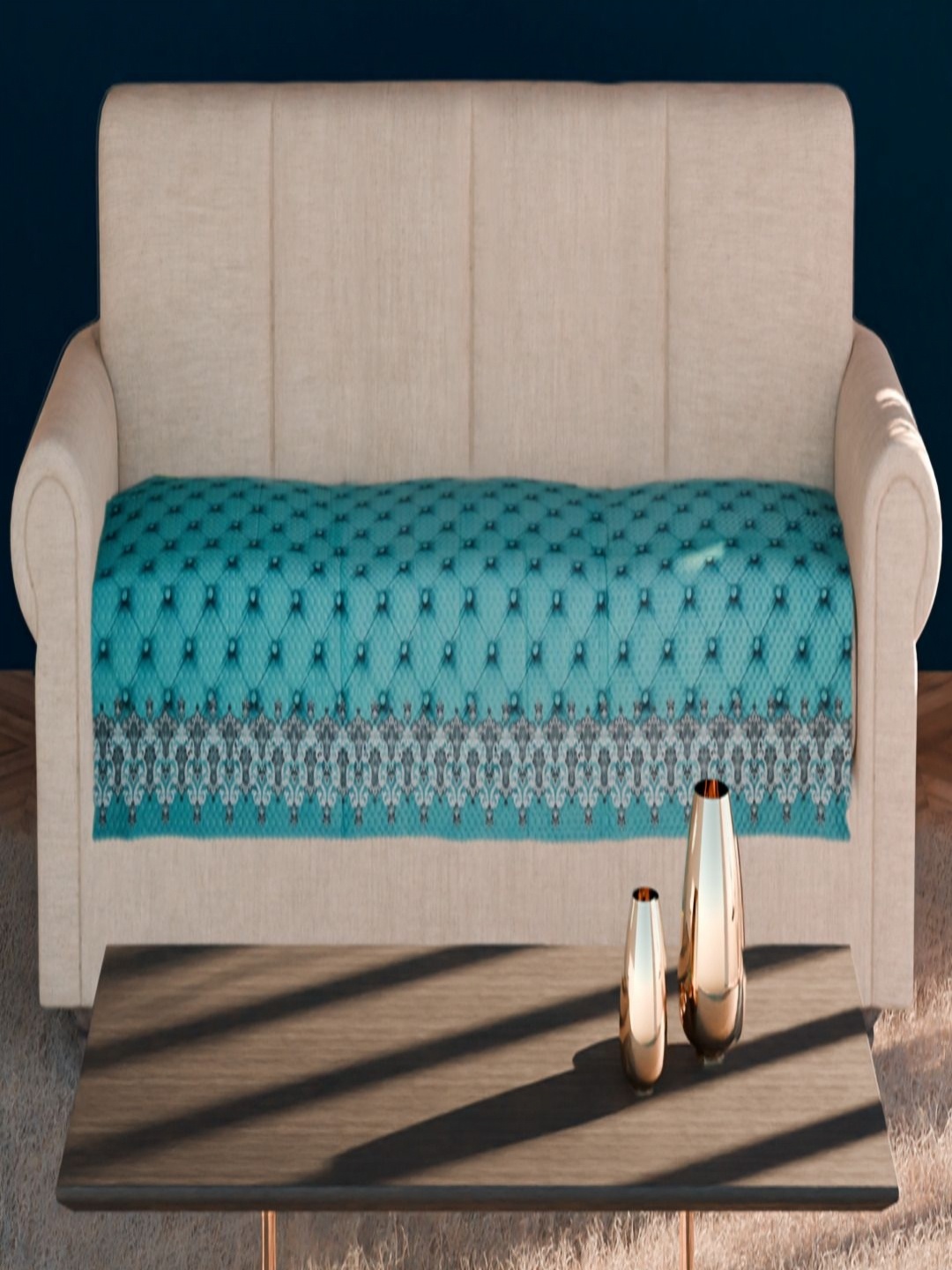 Fashion Throw Turquoise Blue & Grey Ethnic Motifs Printed Velvet 4 Seater Sofa Cover
Fashion Throw Turquoise Blue & Grey Ethnic Motifs Printed Velvet 4 Seater Sofa Cover