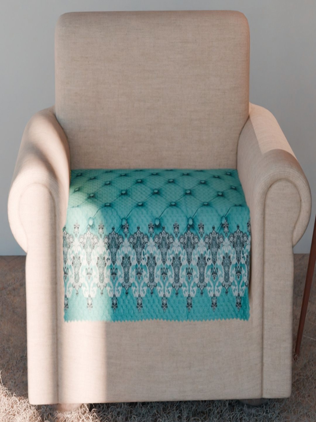 Fashion Throw Turquoise Blue & Grey Ethnic Motifs Printed Velvet 1 Seater Sofa Cover
Fashion Throw Turquoise Blue & Grey Ethnic Motifs Printed Velvet 1 Seater Sofa Cover
