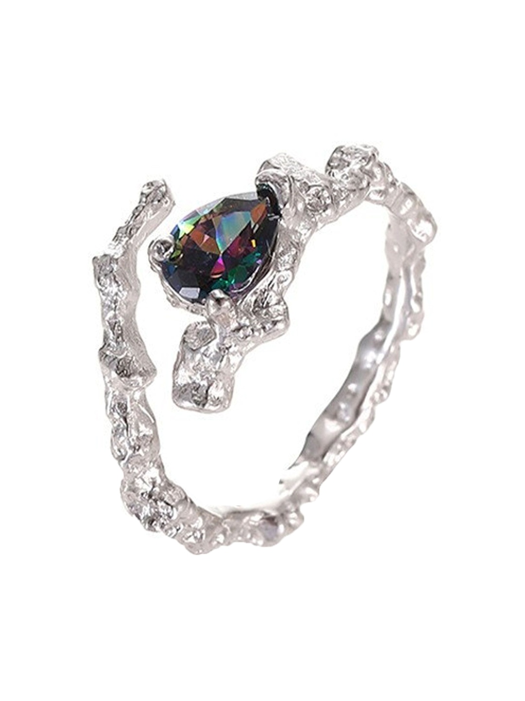 StyleCast Elegant Silver-Toned Artificial Stones Studded Intricated Textured Finger Ring
StyleCast Elegant Silver-Toned Artificial Stones Studded Intricated Textured Finger Ring