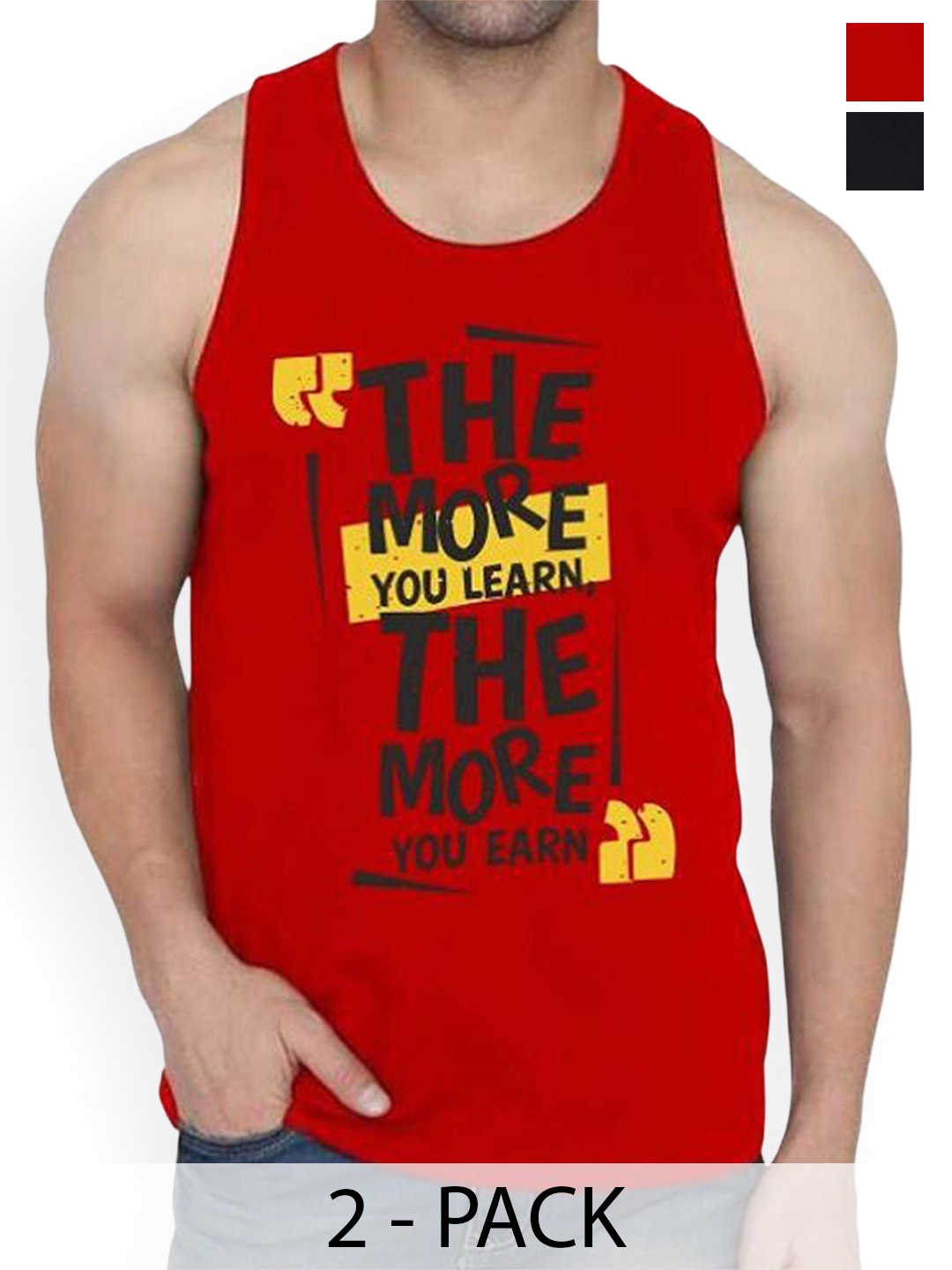 WOOSTRO Men Pack of 2 Printed Cotton Innerwear Vests RS26 CMB (RUN BLACK) (MORE RED)
WOOSTRO Men Pack of 2 Printed Cotton Innerwear Vests RS26 CMB (RUN BLACK) (MORE RED)
