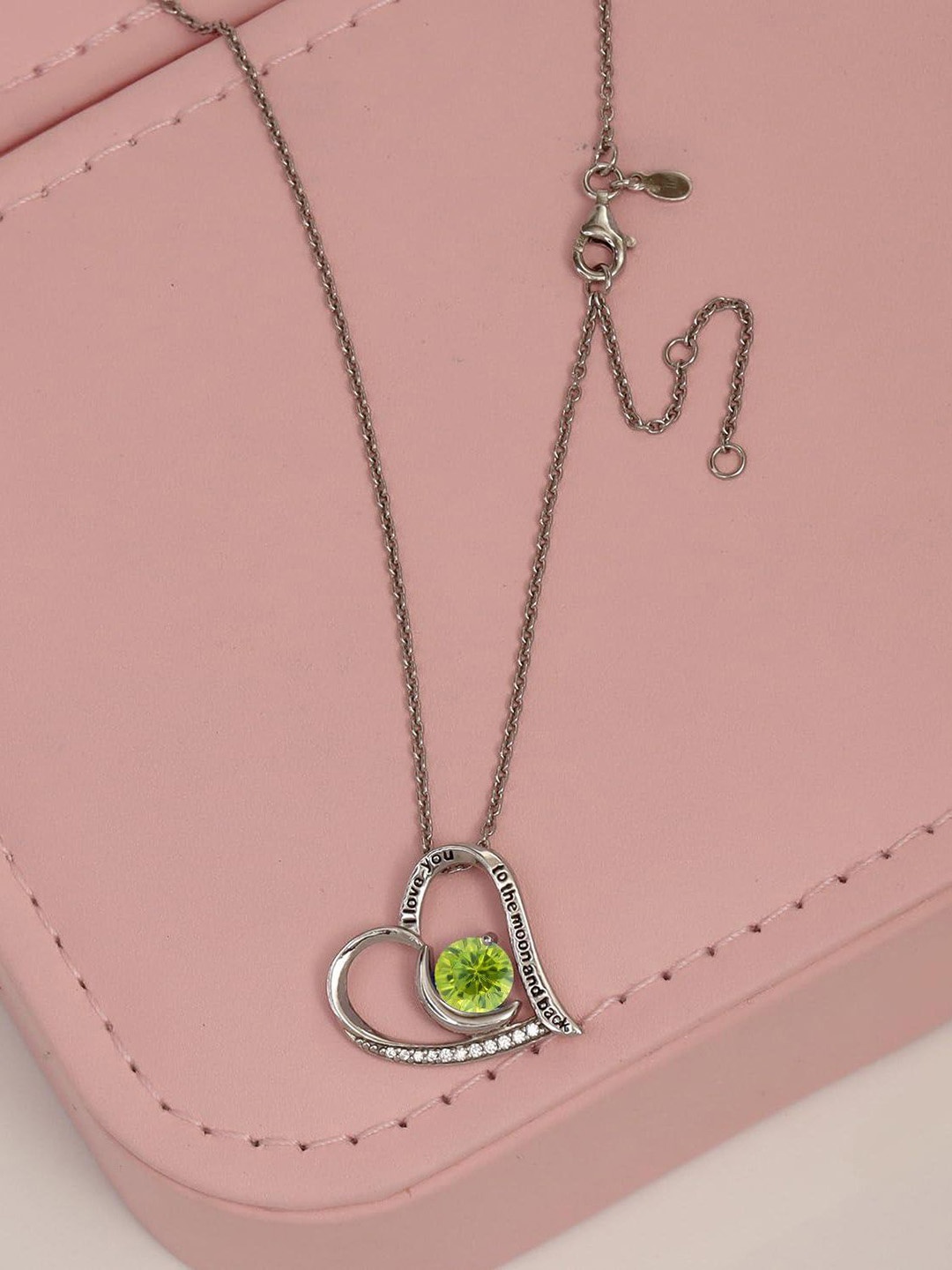 LeCalla 925 Sterling Silver Artificial Stones Studded Heart Shaped Pendants with Chains
LeCalla 925 Sterling Silver Artificial Stones Studded Heart Shaped Pendants with Chains