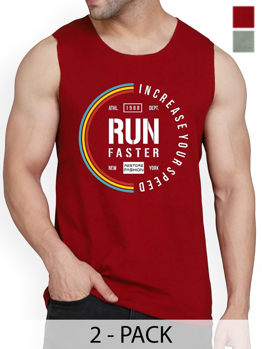 WOOSTRO Men 2Pcs Printed Cotton Innerwear Vests RS26 CMB (RUN MAROON) (98 LGTGREEN)
WOOSTRO Men 2Pcs Printed Cotton Innerwear Vests RS26 CMB (RUN MAROON) (98 LGTGREEN)