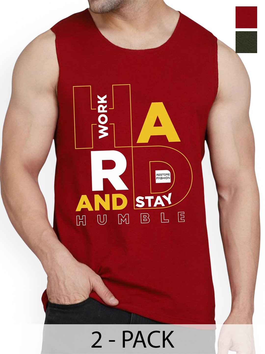 Woostro Men Pack Of 2 Printed Cotton Innerwear Vests RS26 CMB (RUN OLIVE) (HARD MAROON)
Woostro Men Pack Of 2 Printed Cotton Innerwear Vests RS26 CMB (RUN OLIVE) (HARD MAROON)