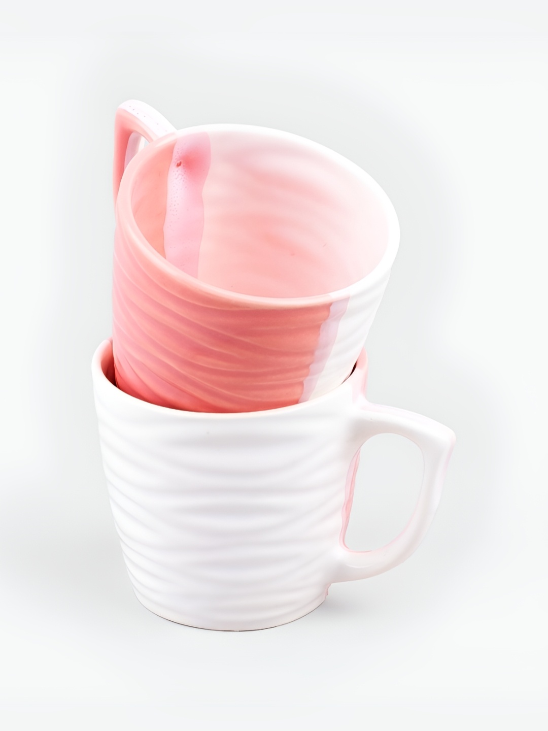 Storepedia White & Peach-Coloured Handcrafted Textured Ceramic Glossy Cups Set of Cups and Mugs
Storepedia White & Peach-Coloured Handcrafted Textured Ceramic Glossy Cups Set of Cups and Mugs
