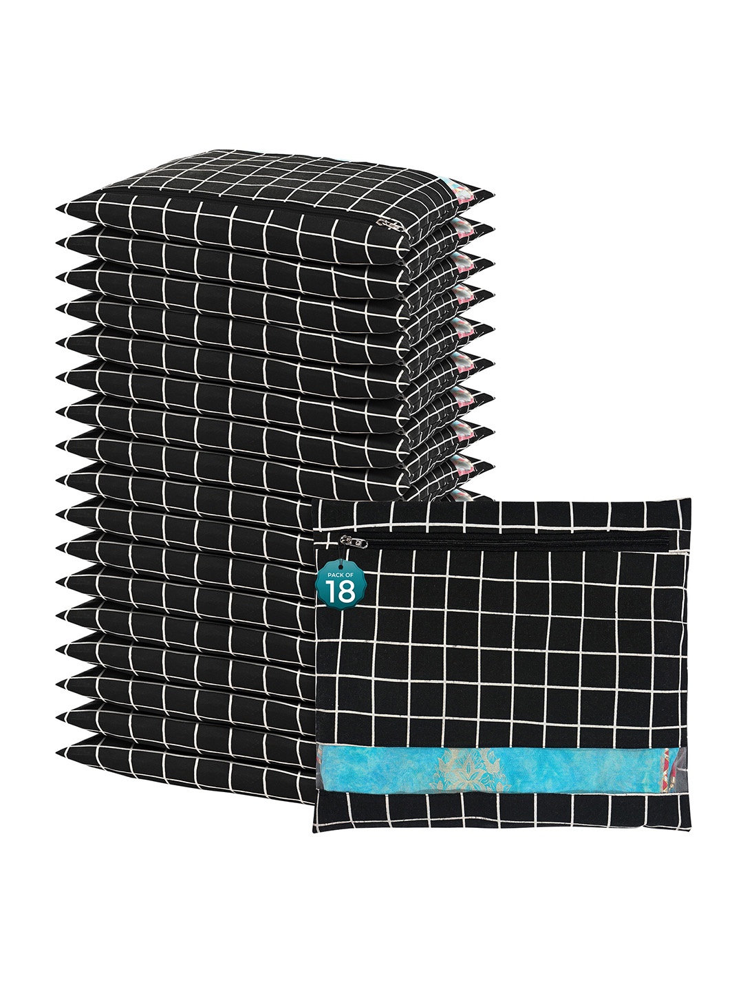 Kuber Industries Black & White 18 Pieces Checked Mesh Cotton Saree Covers Organizers
Kuber Industries Black & White 18 Pieces Checked Mesh Cotton Saree Covers Organizers