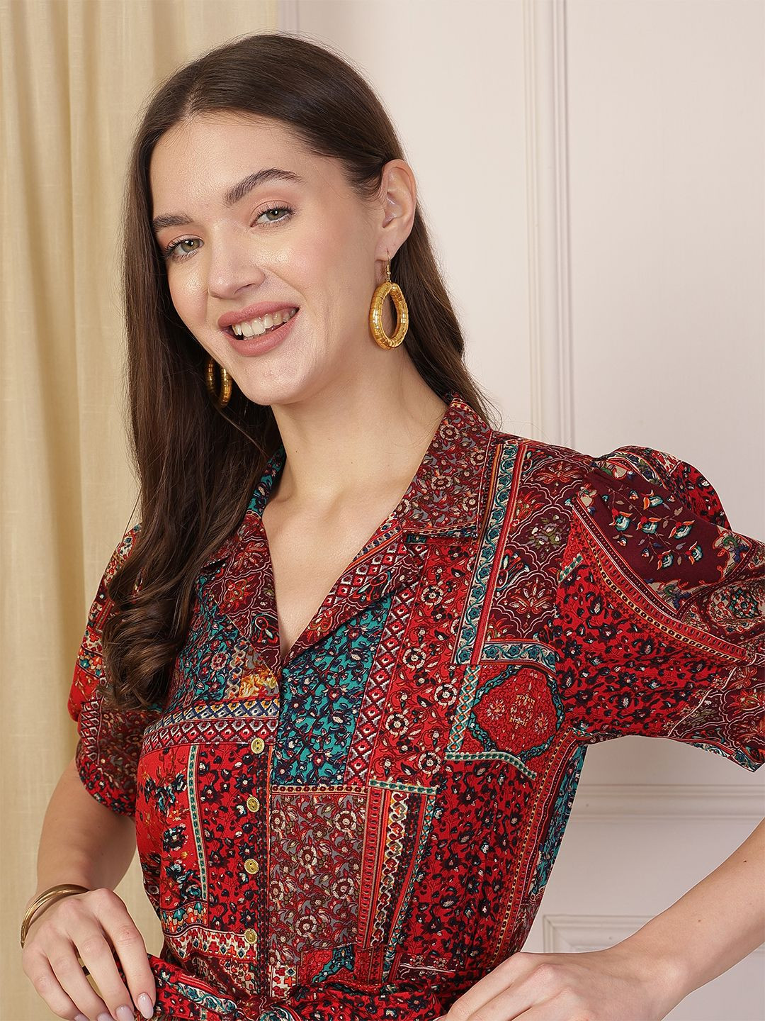 Anouk Printed Basic Jumpsuit, Red
Anouk Printed Basic Jumpsuit, Red