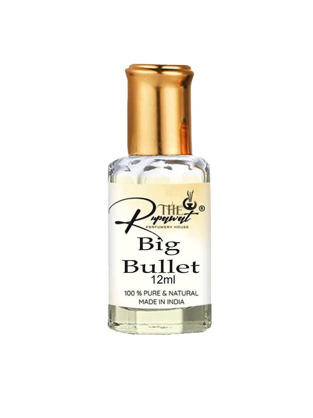 THE RUPAWAT Perfumery House Big Bullet Natural & Alcohol Free Attar - 12 ml, Transparent
THE RUPAWAT Perfumery House Big Bullet Natural & Alcohol Free Attar - 12 ml, Transparent