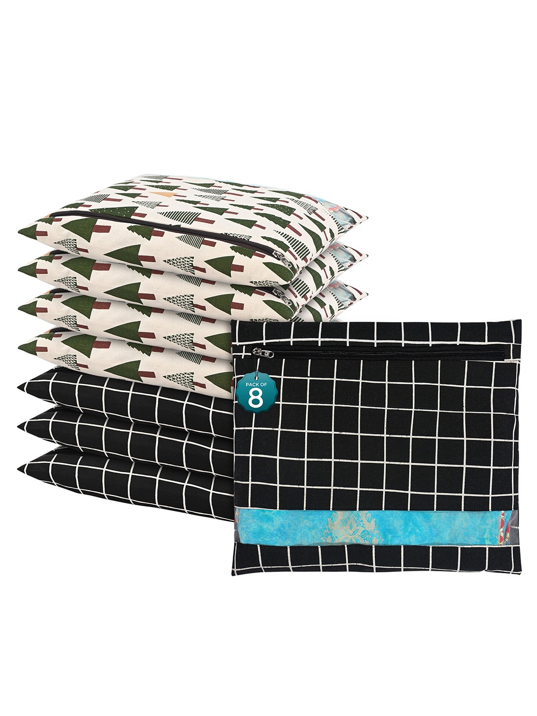 Kuber Industries Black 8 Pcs Regular Single Saree Cover Multi-Utility Storage Organisers
Kuber Industries Black 8 Pcs Regular Single Saree Cover Multi-Utility Storage Organisers