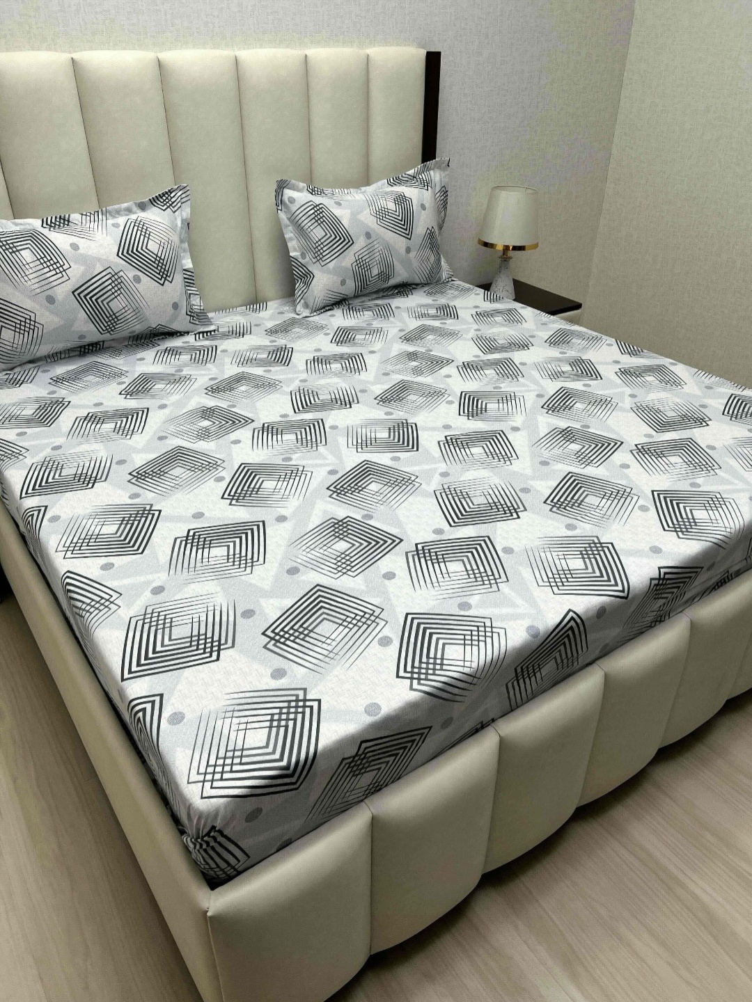 Pure Decor Royal Passion Grey Printed Pure Cotton 330 TC Queen Bedsheet set 2.28m x 2.54m
Pure Decor Royal Passion Grey Printed Pure Cotton 330 TC Queen Bedsheet set 2.28m x 2.54m