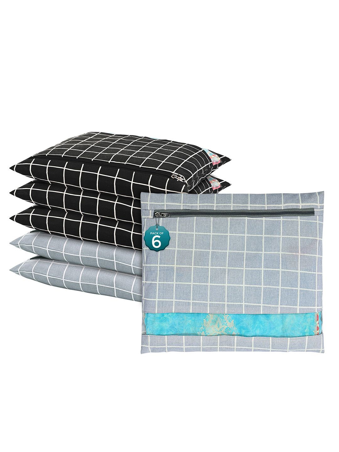 Kuber Industries Grey 6 Pcs Regular Single Saree Cover Multi-Utility Storage Organisers
Kuber Industries Grey 6 Pcs Regular Single Saree Cover Multi-Utility Storage Organisers