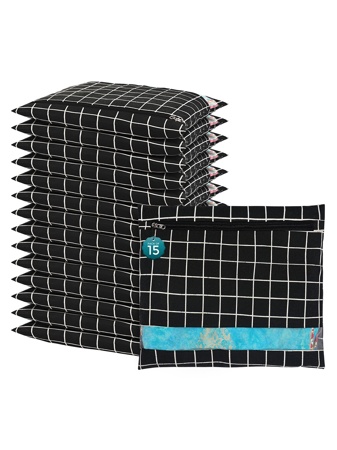 Kuber Industries Black 15 Pcs Regular Single Saree Cover Multi-Utility Storage Organisers
Kuber Industries Black 15 Pcs Regular Single Saree Cover Multi-Utility Storage Organisers