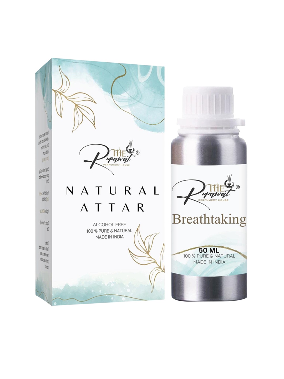 THE RUPAWAT Perfumery House Breathtaking Natural & Alcohol Free Attar - 50 ml, Transparent
THE RUPAWAT Perfumery House Breathtaking Natural & Alcohol Free Attar - 50 ml, Transparent