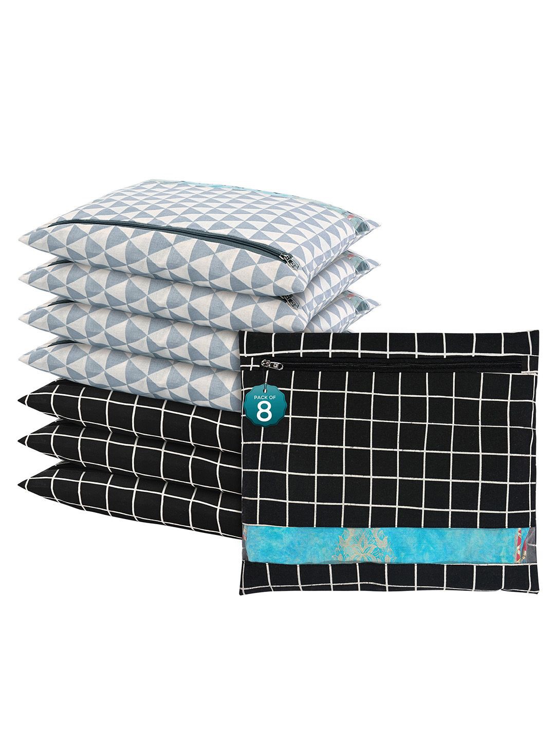 Kuber Industries Black 8 Pcs Regular Single Saree Cover Multi-Utility Storage Organisers
Kuber Industries Black 8 Pcs Regular Single Saree Cover Multi-Utility Storage Organisers