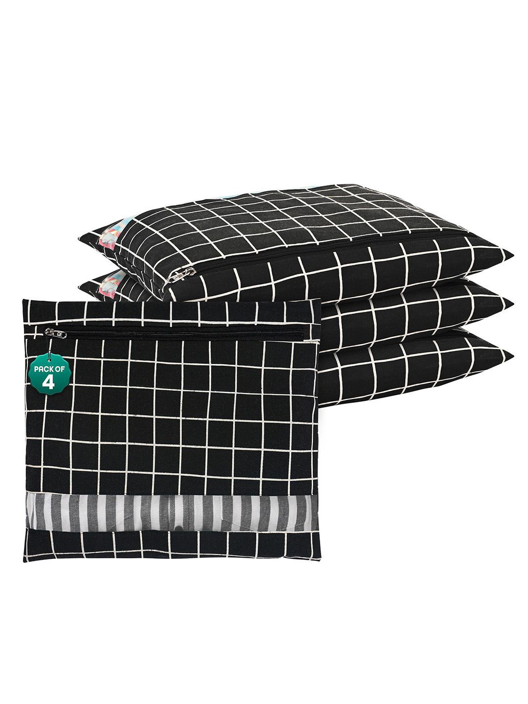 Kuber Industries Black 4 Pcs Regular Clothes Storage Single Packing Bag Drawer Organiser
Kuber Industries Black 4 Pcs Regular Clothes Storage Single Packing Bag Drawer Organiser