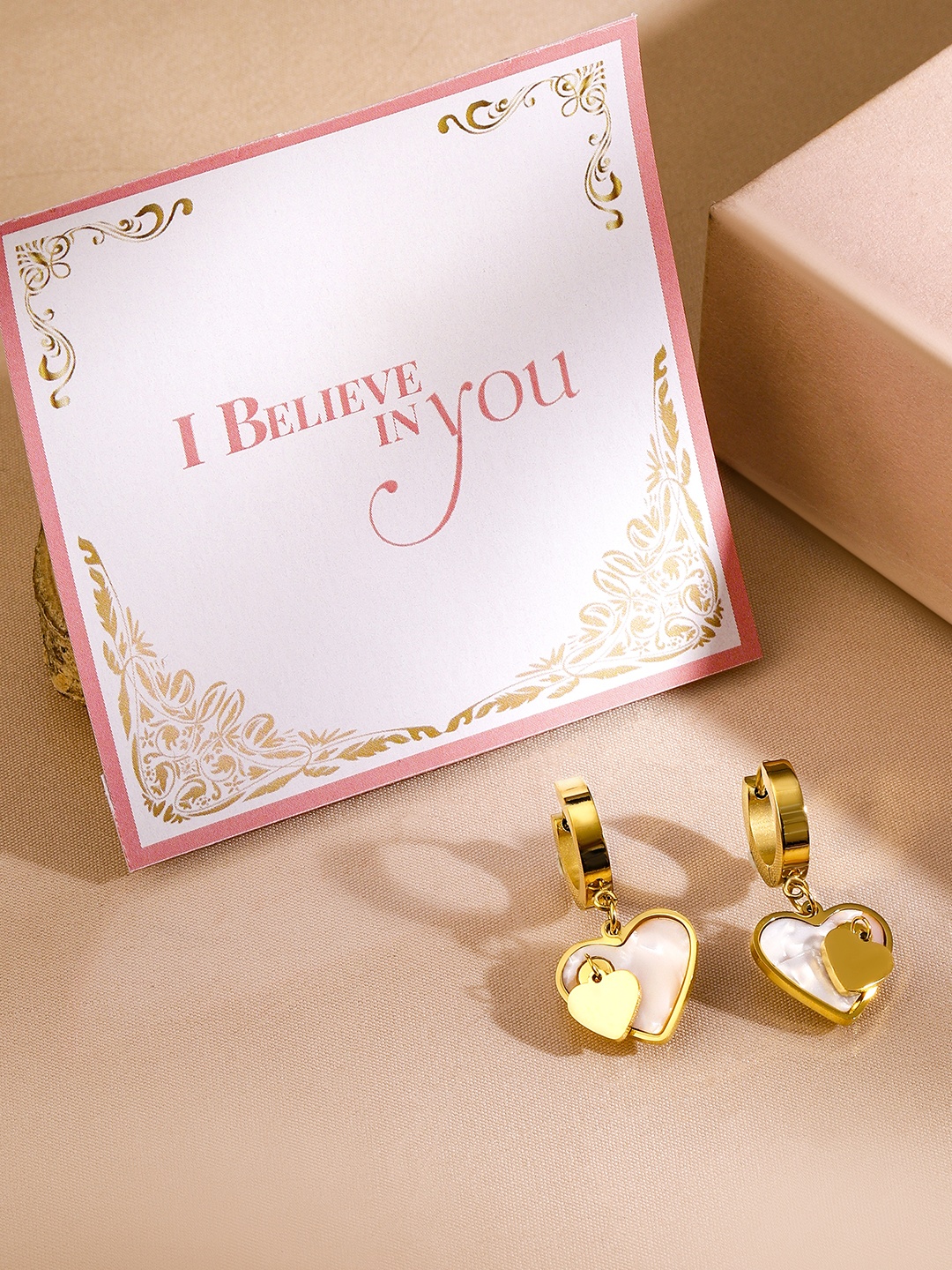 Rubans Valentine's 18K Gold-Plated Stainless-Steel Tarnish-Free Waterproof Demi-Fine Hoops
Rubans Valentine's 18K Gold-Plated Stainless-Steel Tarnish-Free Waterproof Demi-Fine Hoops