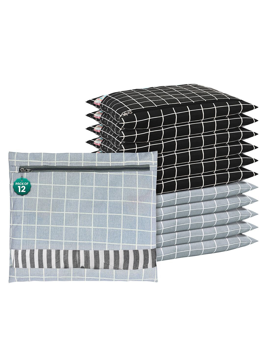Kuber Industries Grey 12 Pcs Regular Clothes Storage Single Packing Bag Drawer Organiser
Kuber Industries Grey 12 Pcs Regular Clothes Storage Single Packing Bag Drawer Organiser