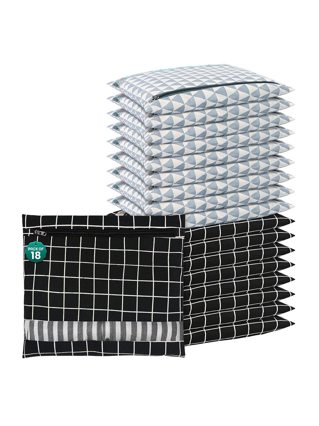Kuber Industries Black 18 Pcs Regular Clothes Storage Single Packing Bag Drawer Organiser
Kuber Industries Black 18 Pcs Regular Clothes Storage Single Packing Bag Drawer Organiser