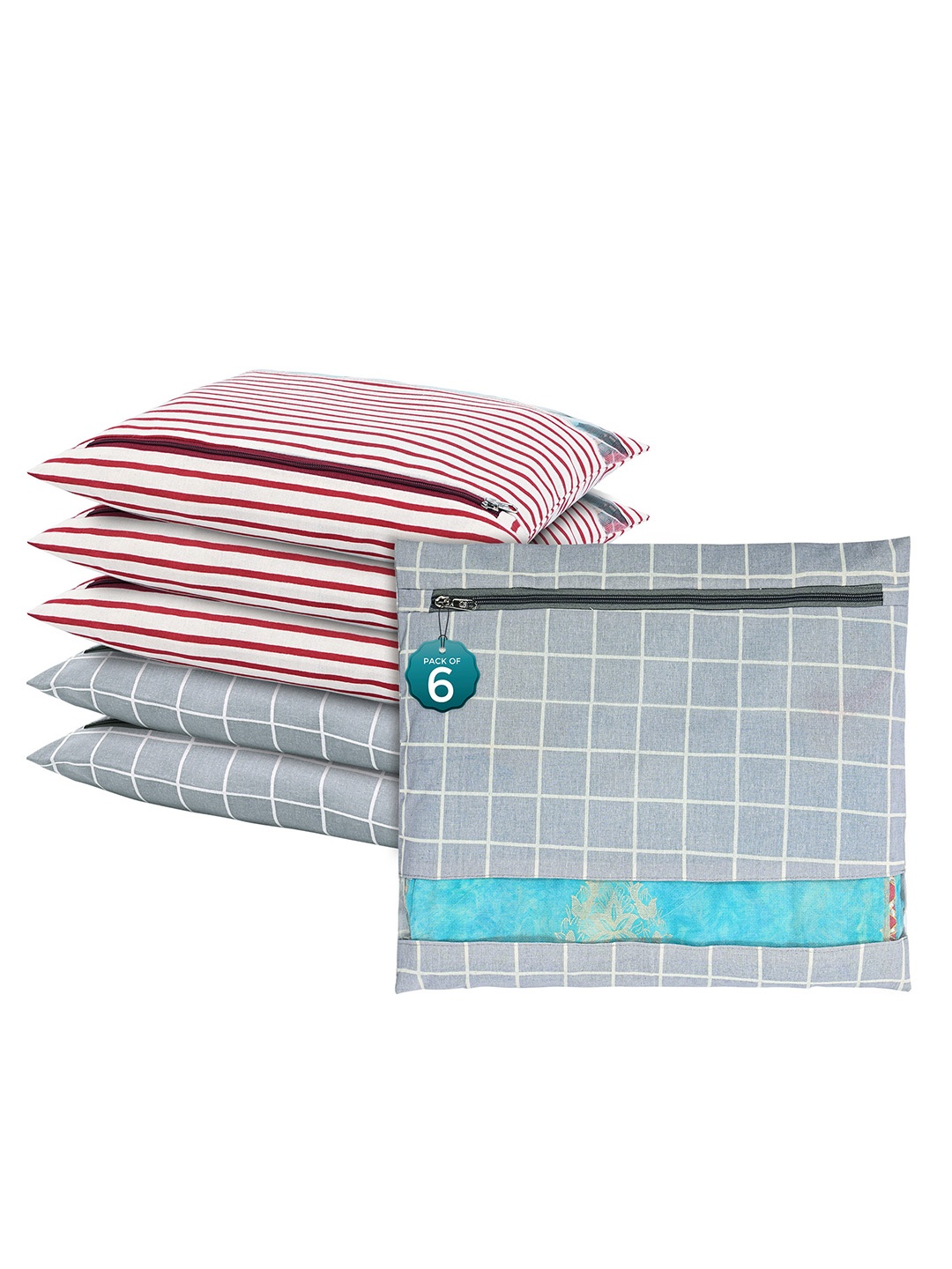 Kuber Industries Grey 6 Pcs Regular Single Saree Cover Multi-Utility Storage Organisers
Kuber Industries Grey 6 Pcs Regular Single Saree Cover Multi-Utility Storage Organisers
