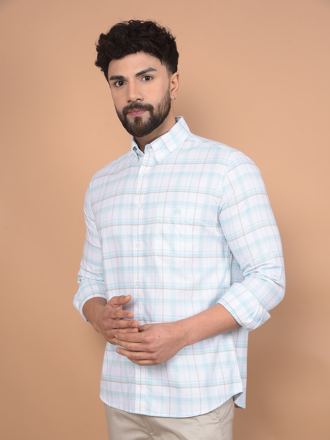 Crimsoune Club Men Premium Slim Fit Button-Down Collar Tartan Checked Cotton Casual Shirt, White
Crimsoune Club Men Premium Slim Fit Button-Down Collar Tartan Checked Cotton Casual Shirt, White