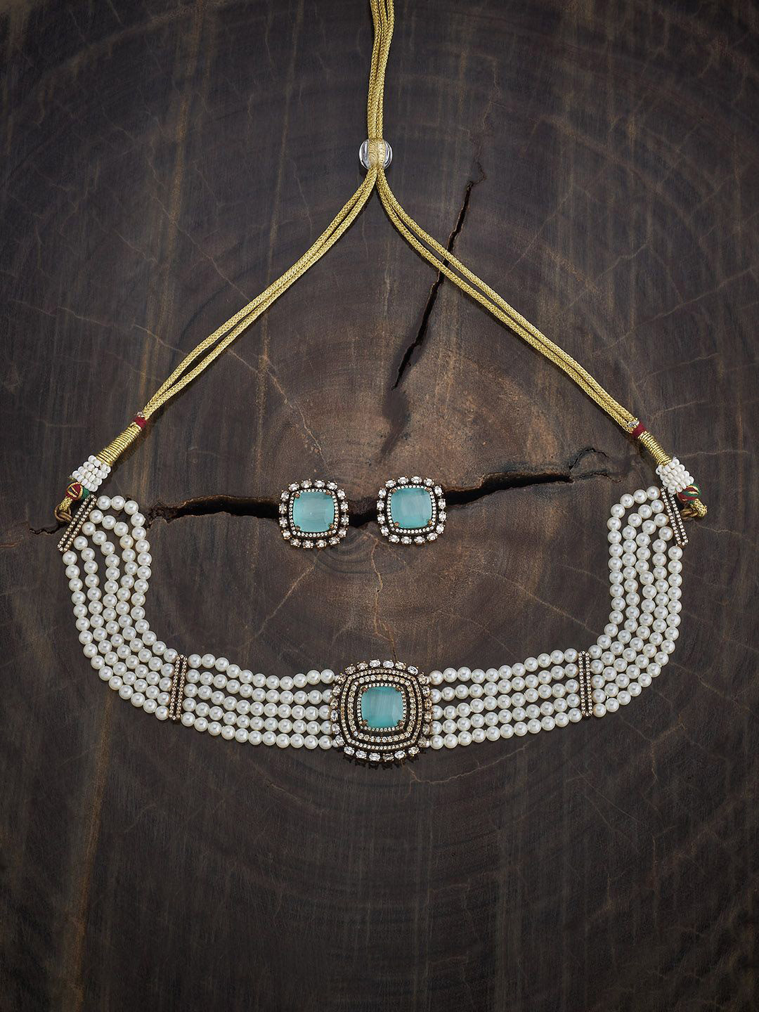 Kushal's Fashion Jewellery Mint Victorian-Plated Zirconia-Studded Jewellery Set, Gold
Kushal's Fashion Jewellery Mint Victorian-Plated Zirconia-Studded Jewellery Set, Gold