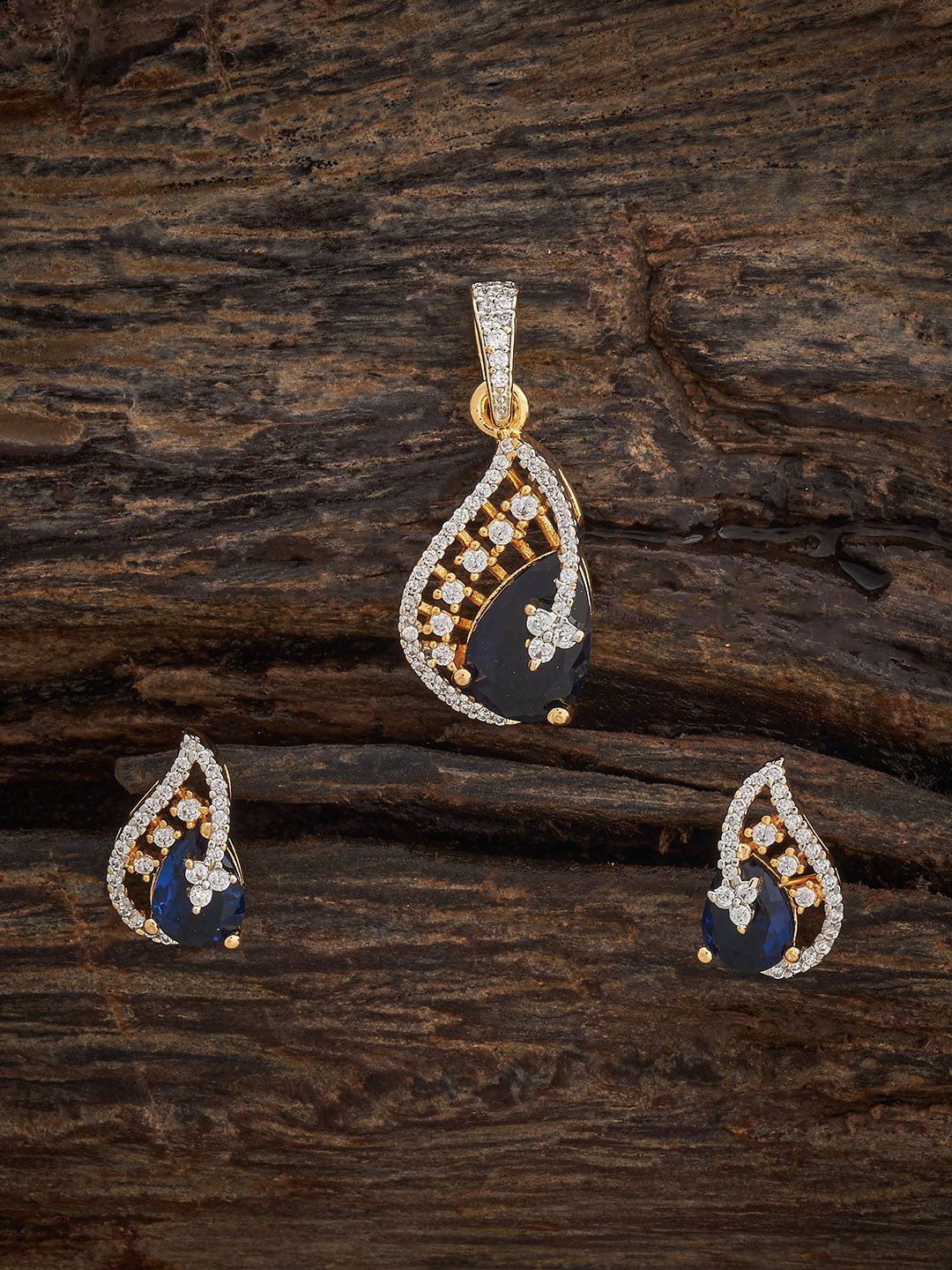 Kushal's Fashion Jewellery Sapphire Gold-Plated Cubic Zirconia-Studded Jewellery Set
Kushal's Fashion Jewellery Sapphire Gold-Plated Cubic Zirconia-Studded Jewellery Set