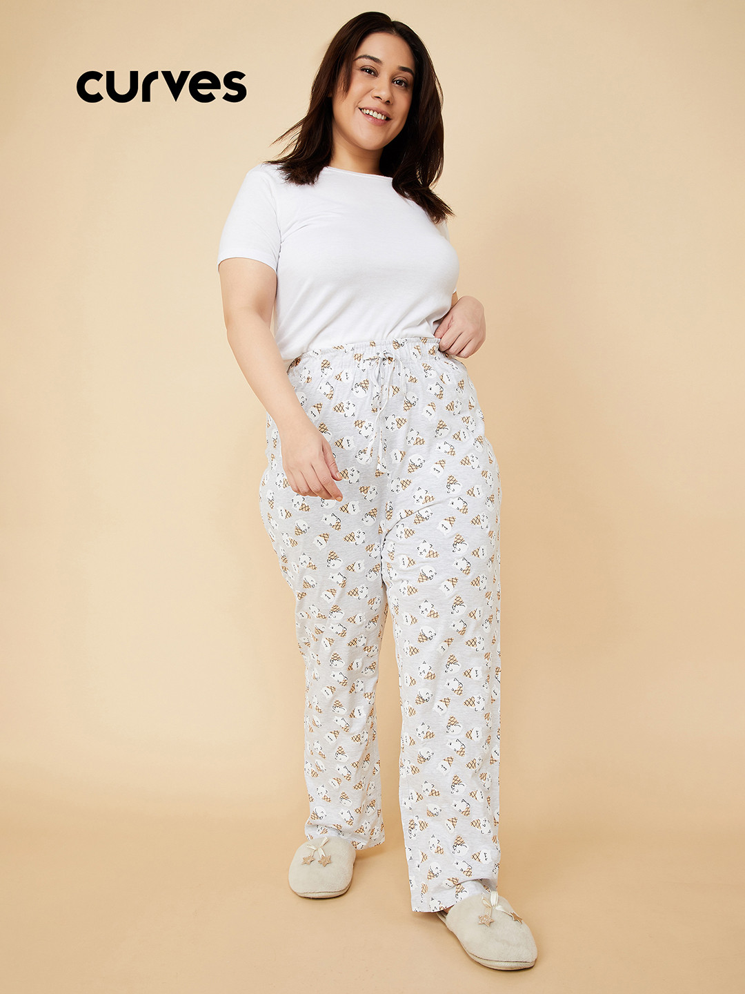 max Women Printed Lounge Pants, Grey
max Women Printed Lounge Pants, Grey