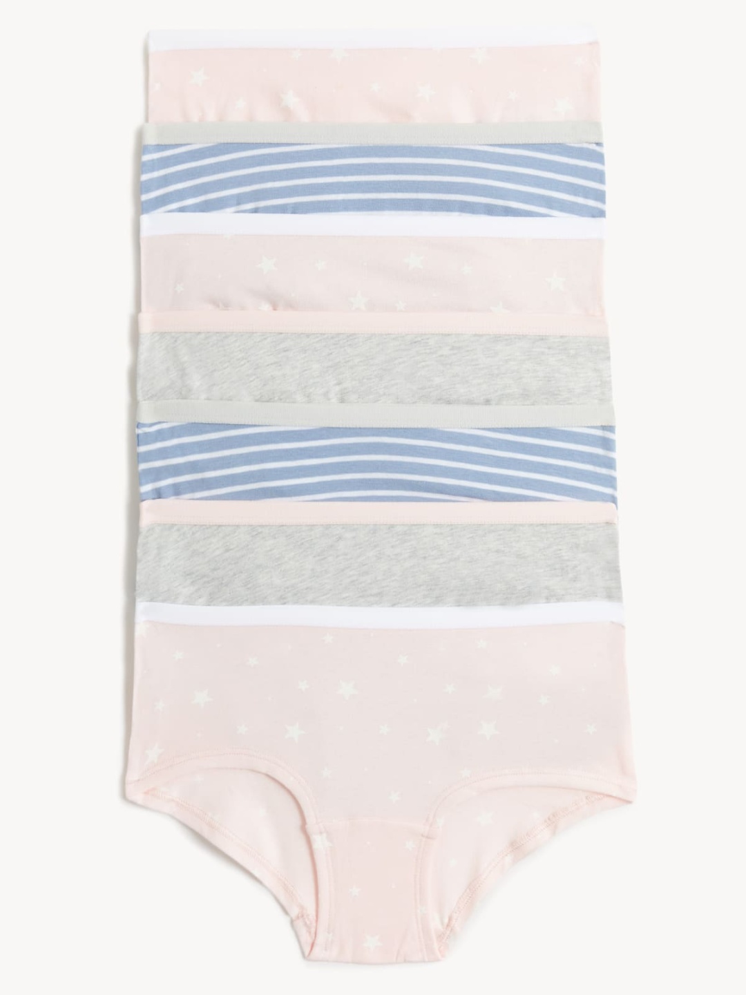 Marks & Spencer Girls Pack Of 7 Stiped Mid Rise Hipster Briefs T711914DMULTI_1, Pink
Marks & Spencer Girls Pack Of 7 Stiped Mid Rise Hipster Briefs T711914DMULTI_1, Pink