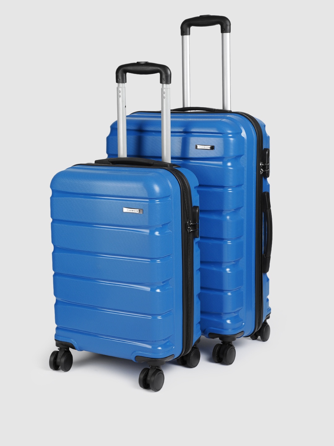 Teakwood Leathers India Set of 2 360-Degree Rotation Hard Sided Trolley Bag - 95L, Blue
Teakwood Leathers India Set of 2 360-Degree Rotation Hard Sided Trolley Bag - 95L, Blue
