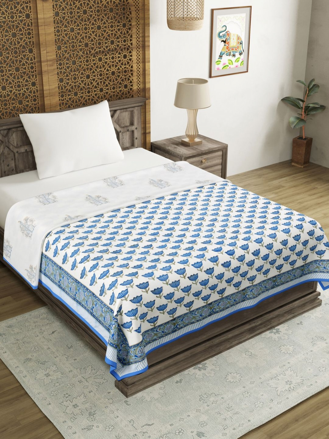 Myntra Elegant Homes Blue & White Floral Printed Cotton 150 GSM AC Room Single Bed Dohar
Myntra Elegant Homes Blue & White Floral Printed Cotton 150 GSM AC Room Single Bed Dohar