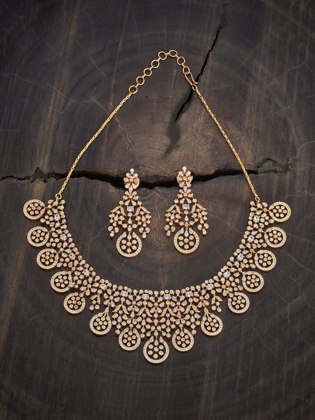 Kushal's Fashion Jewellery Women White Gold-Plated Cubic Zirconia-Studded Jewellery Set
Kushal's Fashion Jewellery Women White Gold-Plated Cubic Zirconia-Studded Jewellery Set