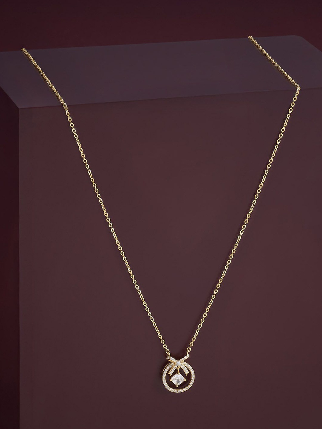 Kushal's Fashion Jewellery 92.5 Silver Gold Plated Zircon Stone Studded Necklace & Chain
Kushal's Fashion Jewellery 92.5 Silver Gold Plated Zircon Stone Studded Necklace & Chain