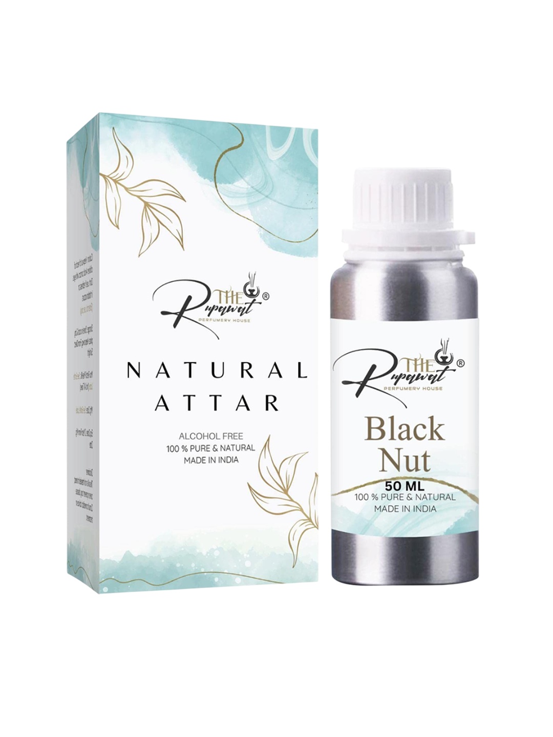 THE RUPAWAT Perfumery House Black Nut Natural & Alcohol Free Attar - 50 ml, Transparent
THE RUPAWAT Perfumery House Black Nut Natural & Alcohol Free Attar - 50 ml, Transparent