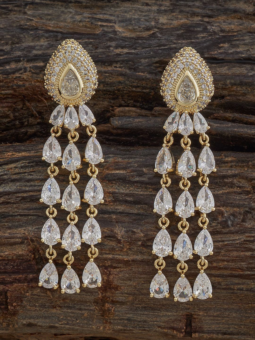 Kushal's Fashion Jewellery White Contemporary Cubic Zircon Drop Earrings
Kushal's Fashion Jewellery White Contemporary Cubic Zircon Drop Earrings
