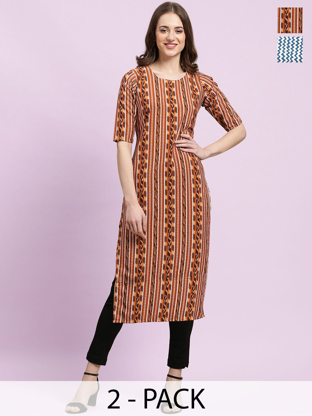 Moda Rapido Women Ethnic Motifs Printed Floral Crepe Kurta, Multi
Moda Rapido Women Ethnic Motifs Printed Floral Crepe Kurta, Multi