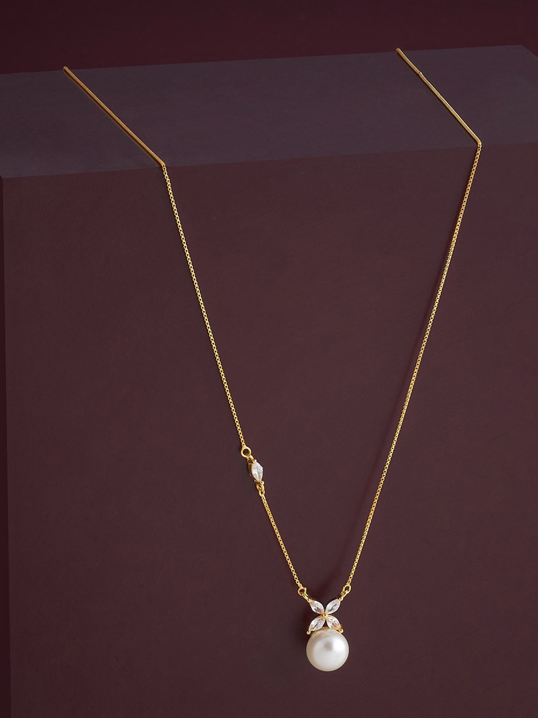 Kushal's Fashion Jewellery 92.5 Silver Gold Plated Cubic Zircon Studded Pendant Chain
Kushal's Fashion Jewellery 92.5 Silver Gold Plated Cubic Zircon Studded Pendant Chain