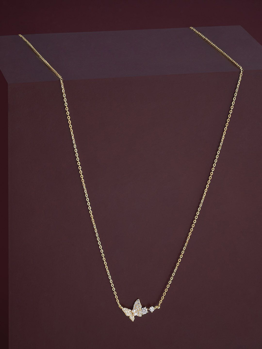 Kushal's Fashion Jewellery 92.5 Silver Gold Plated Cubic Zircon Studded Pendant Chain
Kushal's Fashion Jewellery 92.5 Silver Gold Plated Cubic Zircon Studded Pendant Chain