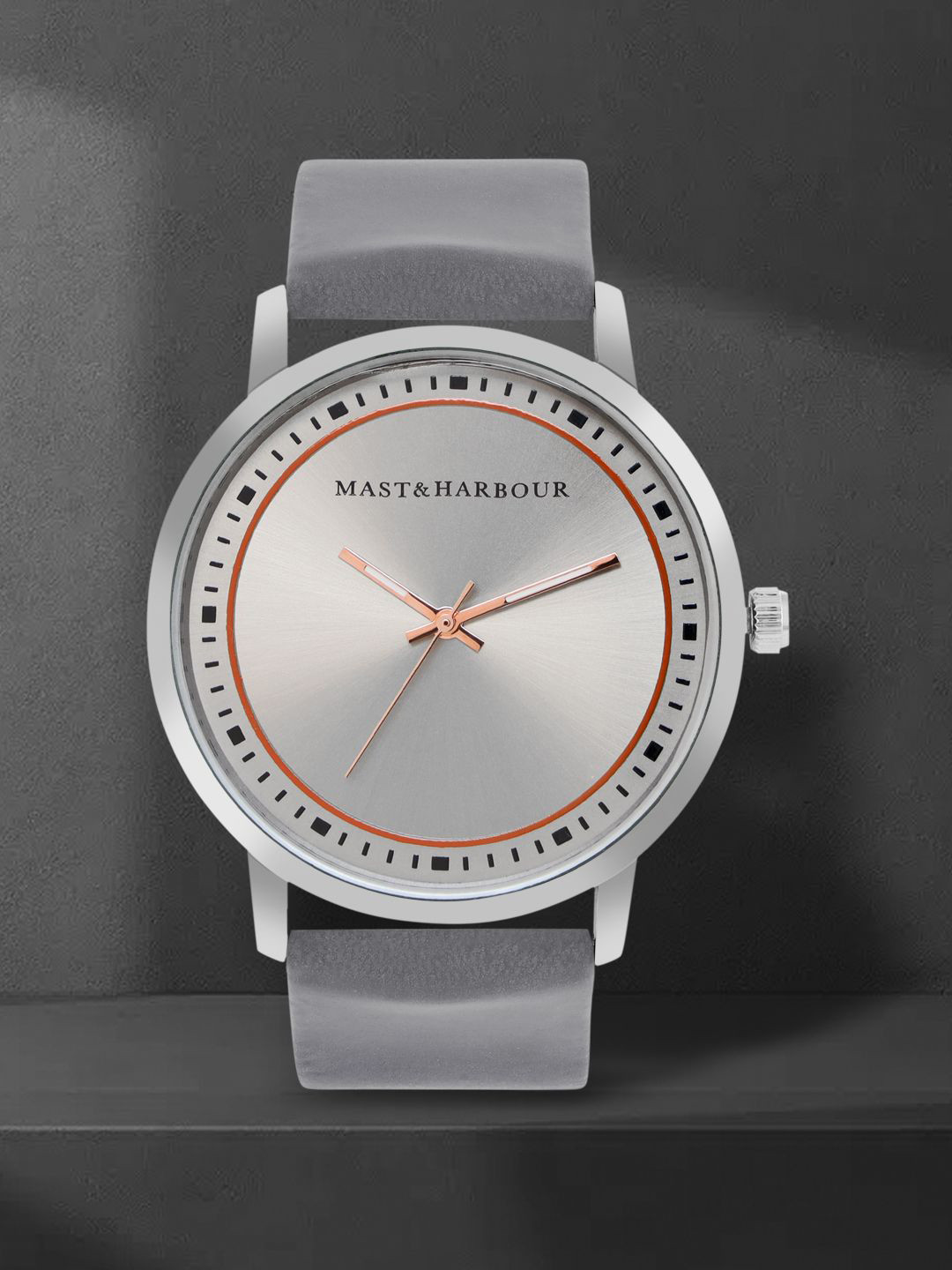 Mast & Harbour Men Brass Printed Dial & Leather Straps Analogue Watch MH-SS25-1B, Silver
Mast & Harbour Men Brass Printed Dial & Leather Straps Analogue Watch MH-SS25-1B, Silver