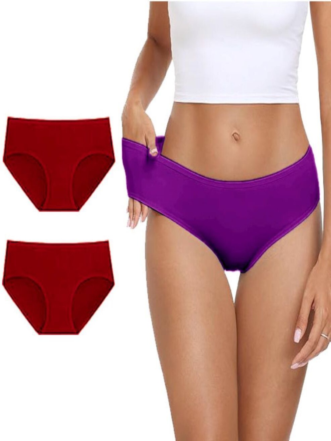 Diving Deep Pack Of 3 Cotton Hipster Briefs DD110 M2, Purple New Pant_ies_3 PC_XS, Maroon
Diving Deep Pack Of 3 Cotton Hipster Briefs DD110 M2, Purple New Pant_ies_3 PC_XS, Maroon