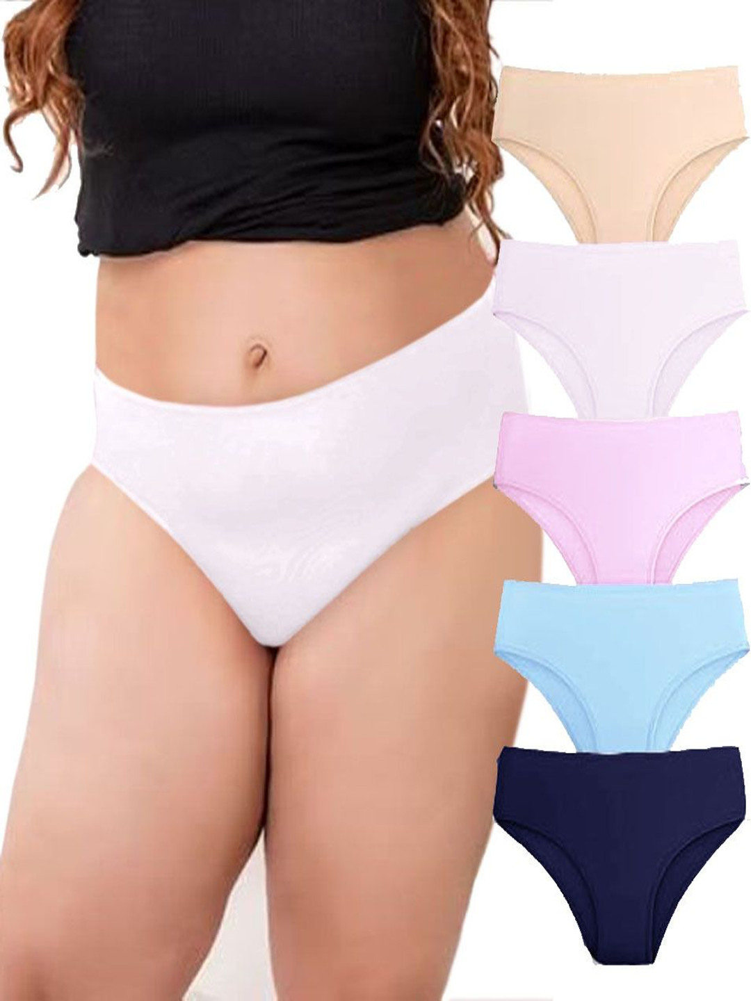 Diving Deep Pack Of 5 Mid-Rise Hipster Briefs DD316 S, W, BP, 07, Blue New Pant_ies_5 PC_M, White 
Diving Deep Pack Of 5 Mid-Rise Hipster Briefs DD316 S, W, BP, 07, Blue New Pant_ies_5 PC_M, White