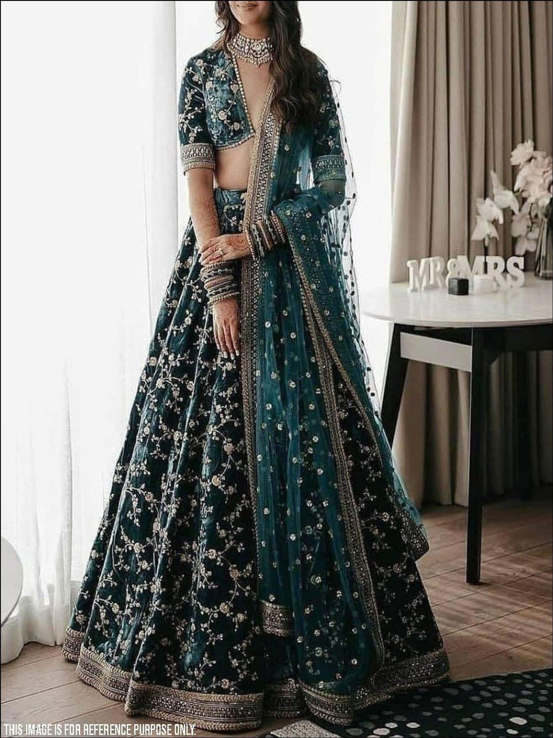 Rujave Embroidered Thread Work Semi-Stitched Lehenga & Unstitched Blouse With Dupatta, Green
Rujave Embroidered Thread Work Semi-Stitched Lehenga & Unstitched Blouse With Dupatta, Green