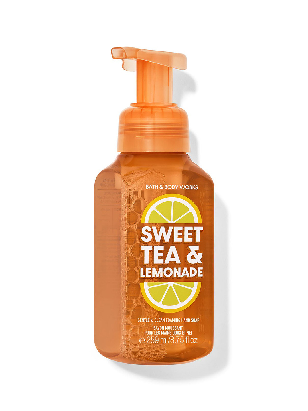 Bath & Body Works Sweet Tea & Lemonade Gentle & Clean Foaming Hand Soap - 259ml, Orange
Bath & Body Works Sweet Tea & Lemonade Gentle & Clean Foaming Hand Soap - 259ml, Orange