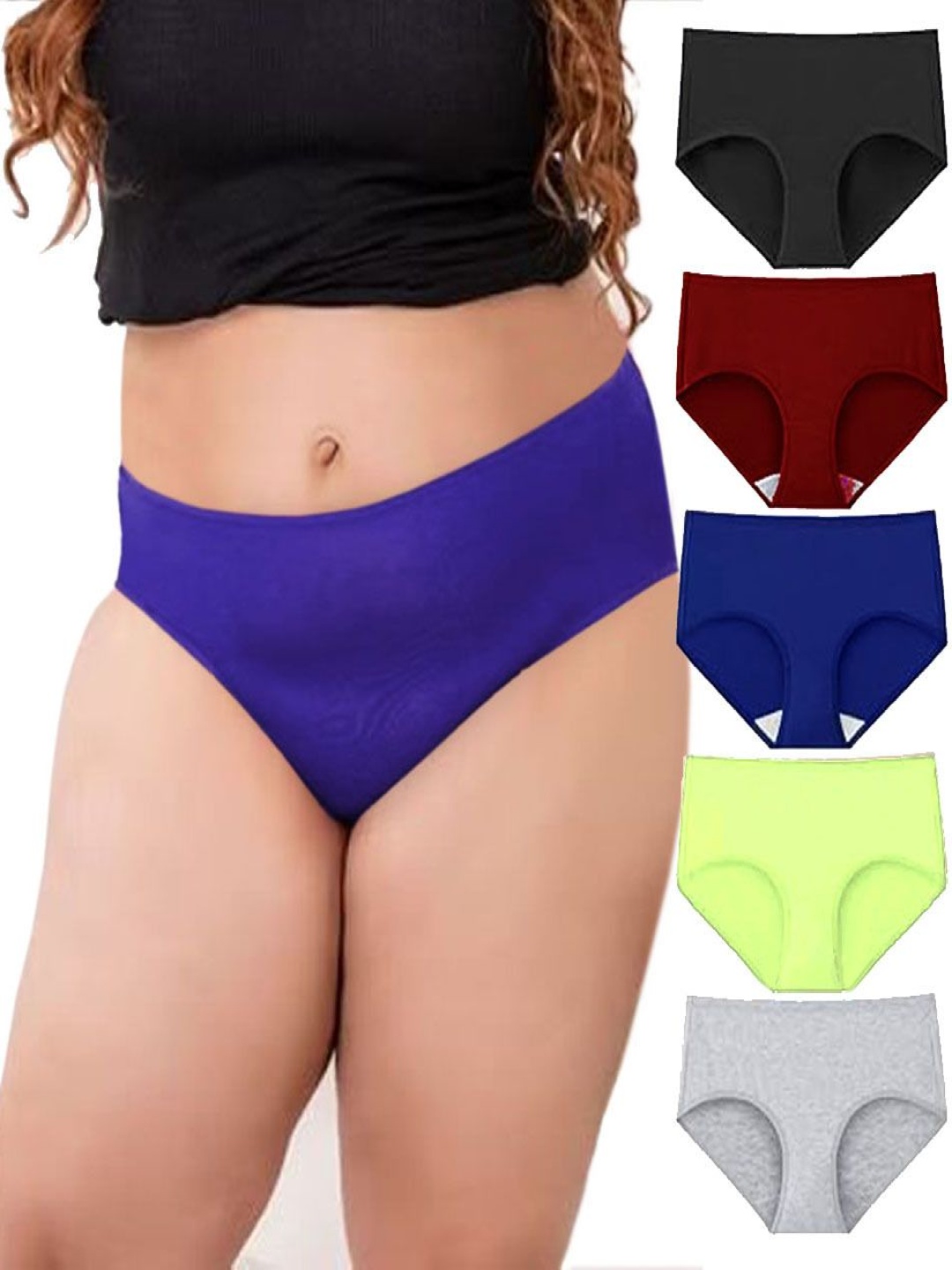 Diving Deep Pack Of 5 Mid-Rise Hipster Briefs DD276 B, M, Blue, P, G New Pant_ies_5 PC_XS, Black
Diving Deep Pack Of 5 Mid-Rise Hipster Briefs DD276 B, M, Blue, P, G New Pant_ies_5 PC_XS, Black
