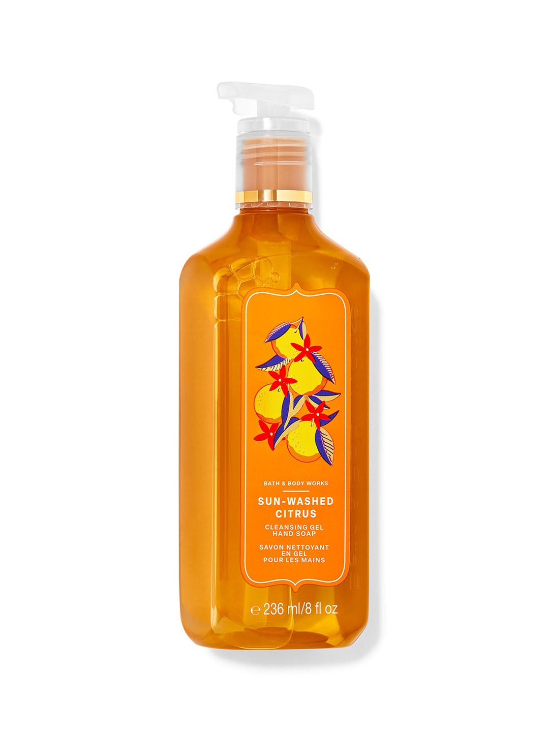 Bath & Body Works Sun-Washed Citrus Cleansing Gel Hand Soap with Aloe & Shea - 236 ml, Orange
Bath & Body Works Sun-Washed Citrus Cleansing Gel Hand Soap with Aloe & Shea - 236 ml, Orange