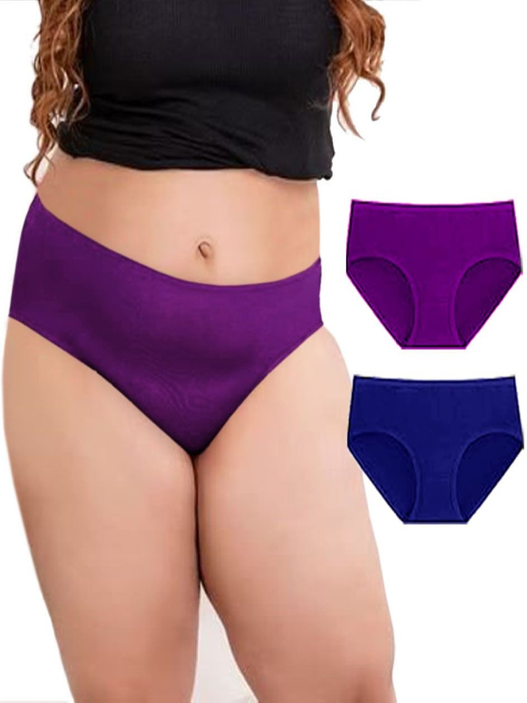 Diving Deep Pack Of 2 Cotto Mid-Rise Hipster Briefs D162 Blue, Purple New Pant_ies_2 PC_XS
Diving Deep Pack Of 2 Cotto Mid-Rise Hipster Briefs D162 Blue, Purple New Pant_ies_2 PC_XS