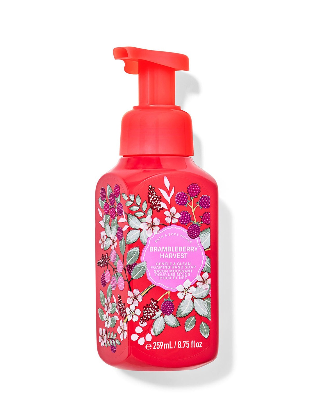 Bath & Body Works Brambleberry Harvest Gentle & Clean Foaming Hand Soap - 259 ml, Red
Bath & Body Works Brambleberry Harvest Gentle & Clean Foaming Hand Soap - 259 ml, Red