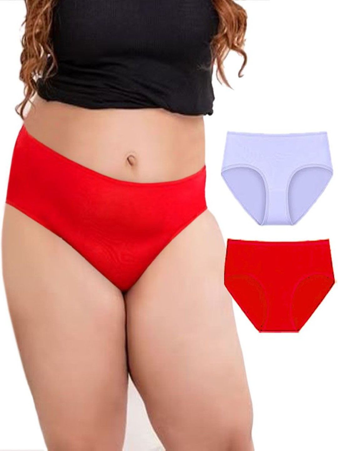 Diving Deep Pack Of 2 Cotton Mid-Rise Hipster Briefs PJ184 47, R New Pant_ies_2 PC_XXL, Red
Diving Deep Pack Of 2 Cotton Mid-Rise Hipster Briefs PJ184 47, R New Pant_ies_2 PC_XXL, Red