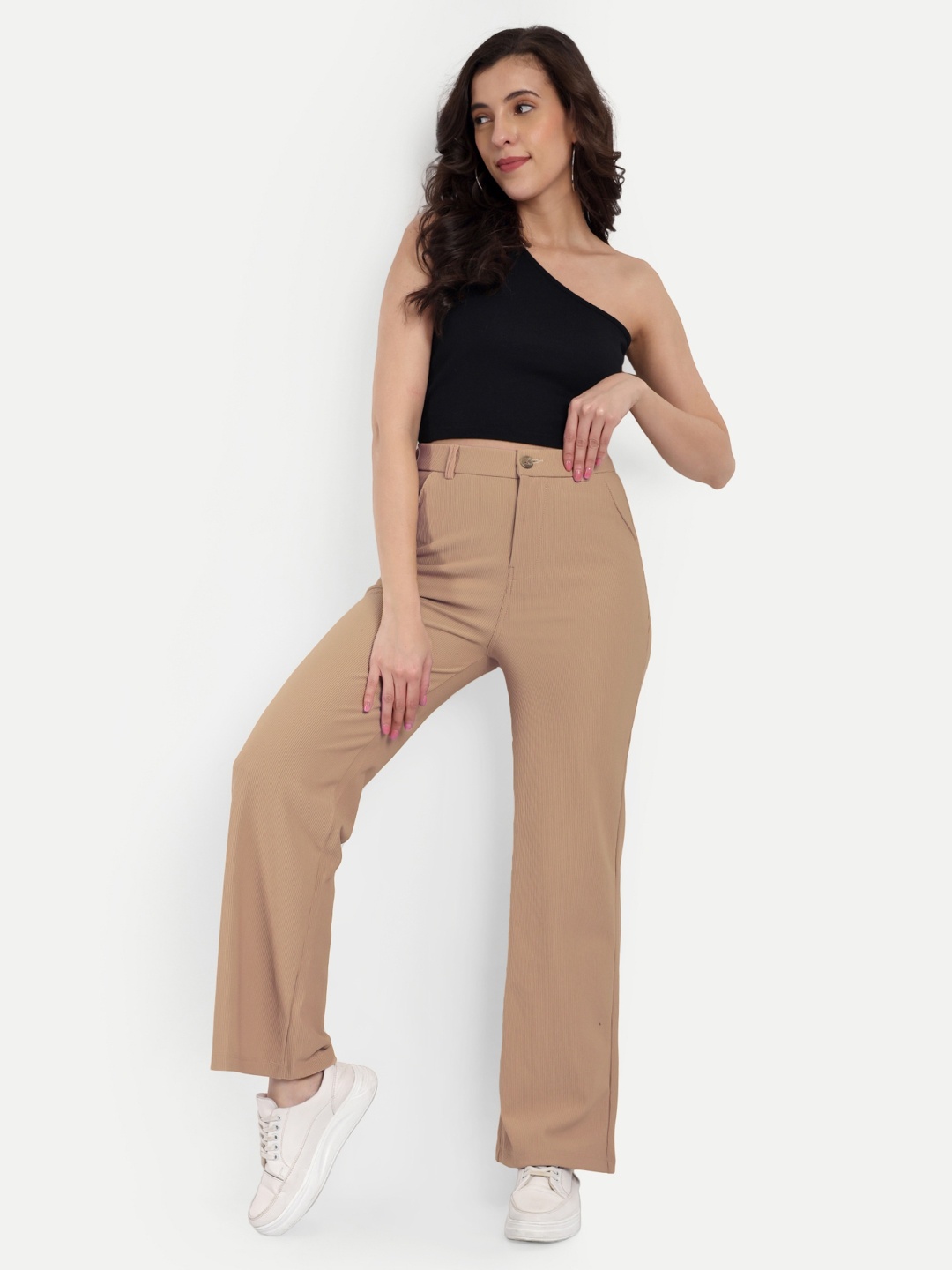 Next One Women Smart Straight Fit High-Rise Easy Wash Corduroy Trousers, Beige
Next One Women Smart Straight Fit High-Rise Easy Wash Corduroy Trousers, Beige