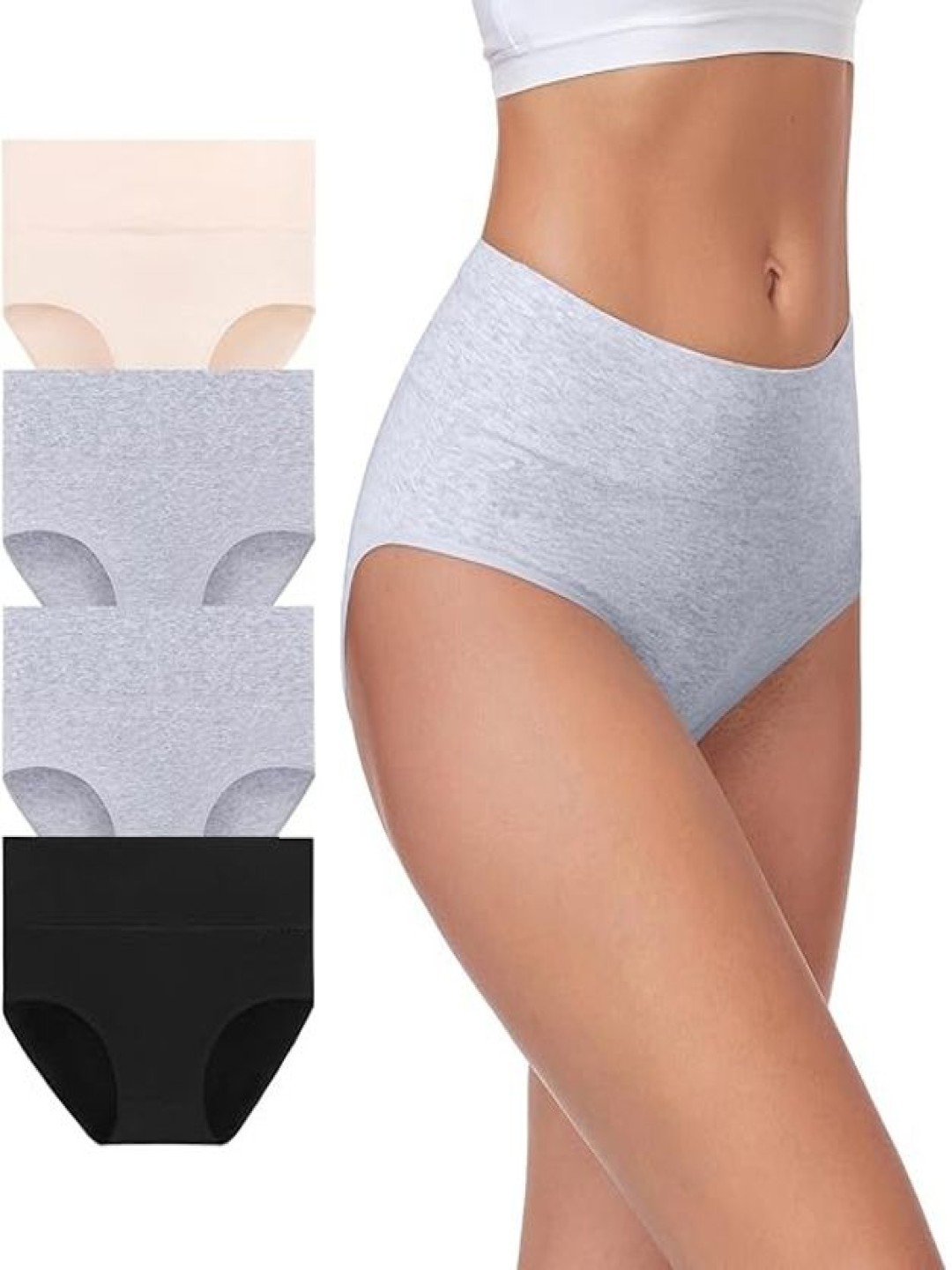 Diving Deep Pack Of 4 High-Rise Hipster Briefs DD09 S, G2, BHR 1 P_anties_4 PCS_4XL, Grey
Diving Deep Pack Of 4 High-Rise Hipster Briefs DD09 S, G2, BHR 1 P_anties_4 PCS_4XL, Grey