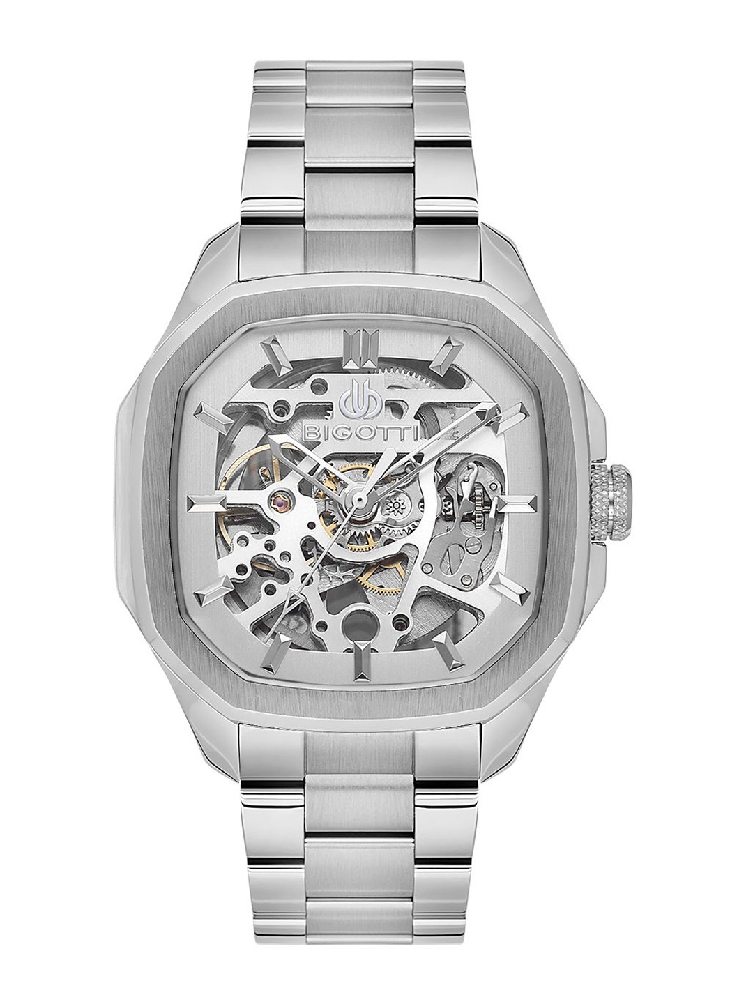 BIGOTTI Men Skeleton Dial & Leather Bracelet Style Straps Analogue Watch BG.1.10596-1, Silver
BIGOTTI Men Skeleton Dial & Leather Bracelet Style Straps Analogue Watch BG.1.10596-1, Silver