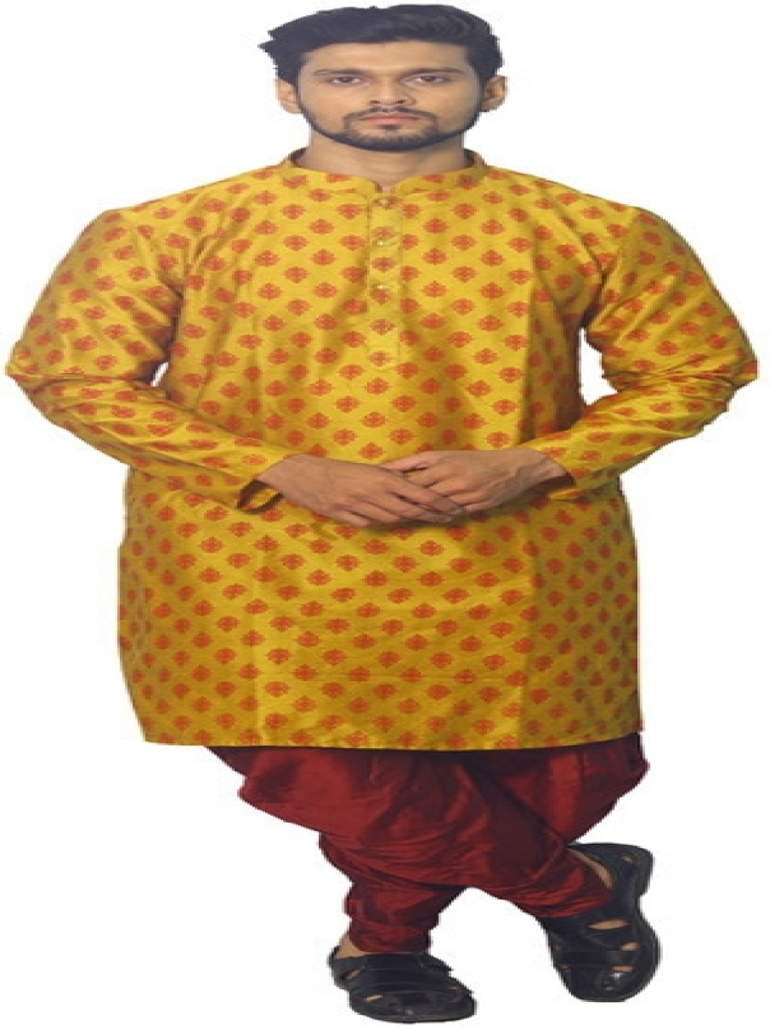 House of Aqss Floral Printed Mandarin Collar Dupion Silk Straight Kurta With Dhoti Pants, Yellow
House of Aqss Floral Printed Mandarin Collar Dupion Silk Straight Kurta With Dhoti Pants, Yellow